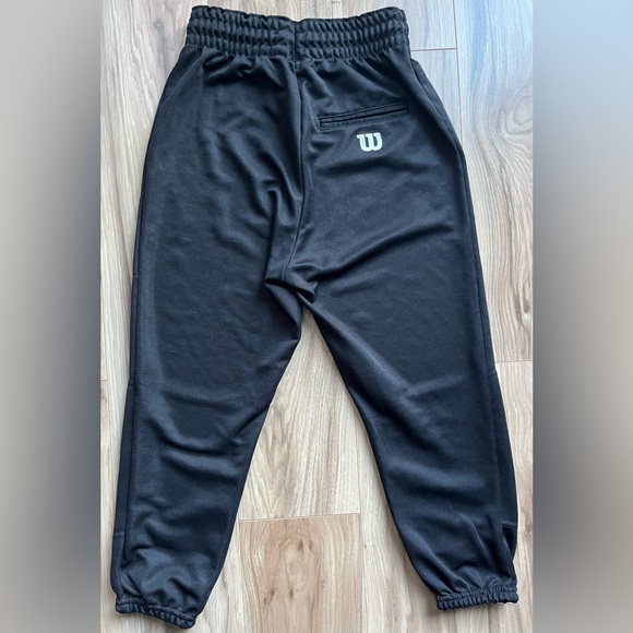 Wilson Knicker Baseball/Softball Pants Youth Size L Black EUC - Picture 1 of 5